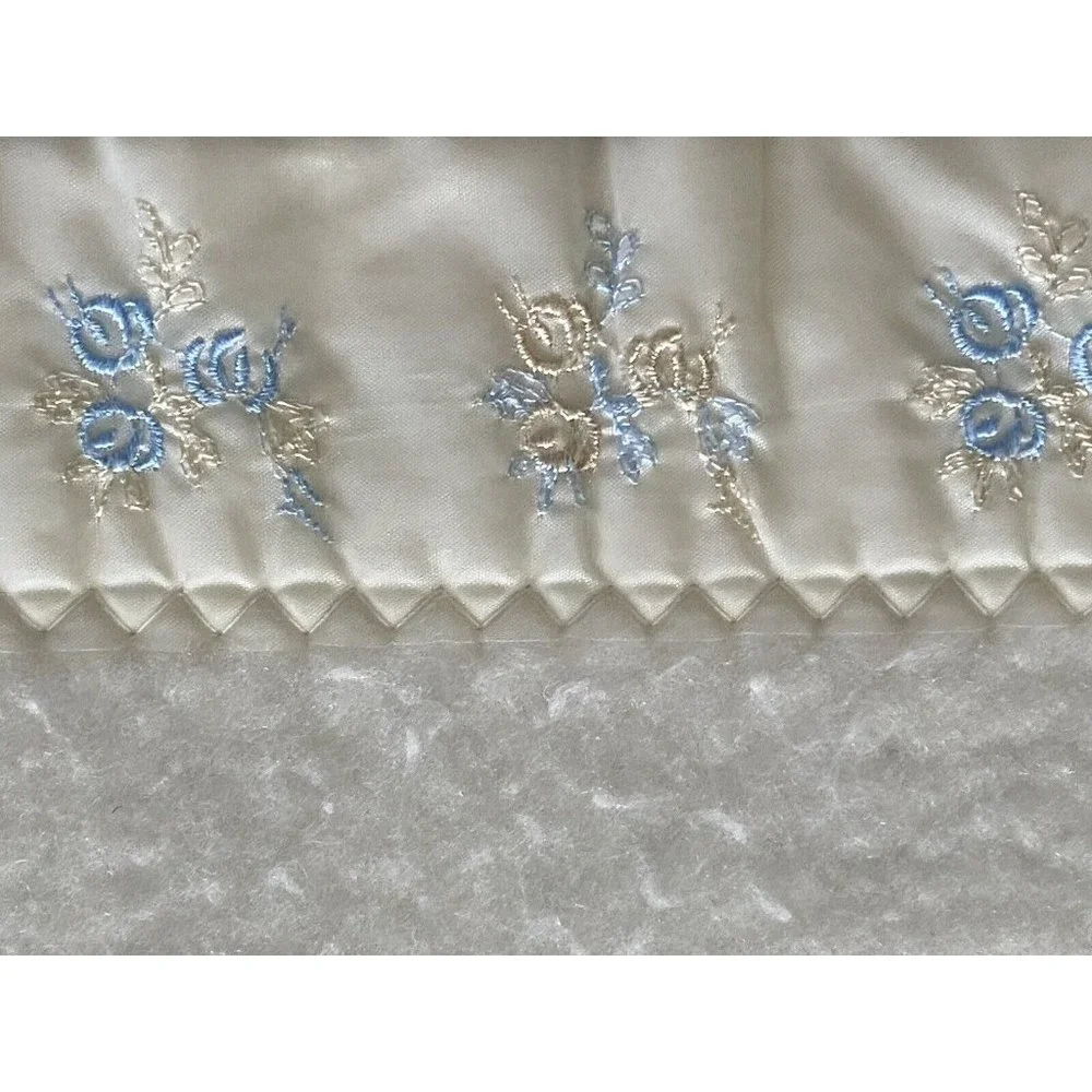 Vintage North‎ Star Acrylic Chatham Baby Blanket Satin Binding Pale Yellow 36x50